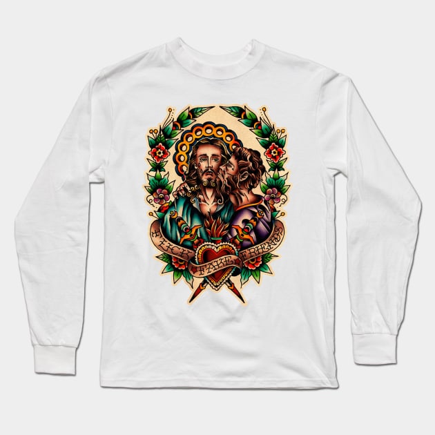 Jesus Long Sleeve T-Shirt by Don Chuck Carvalho